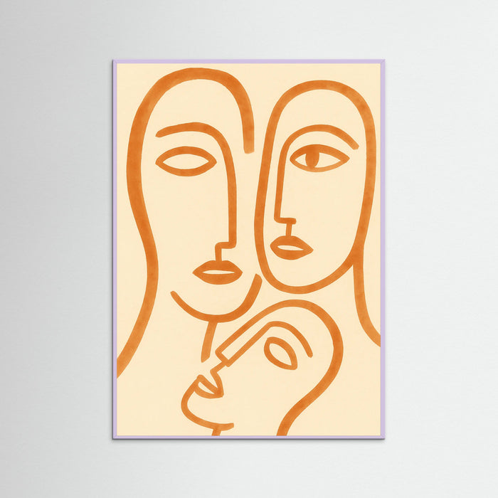 Lilac Wood Green Line Faces