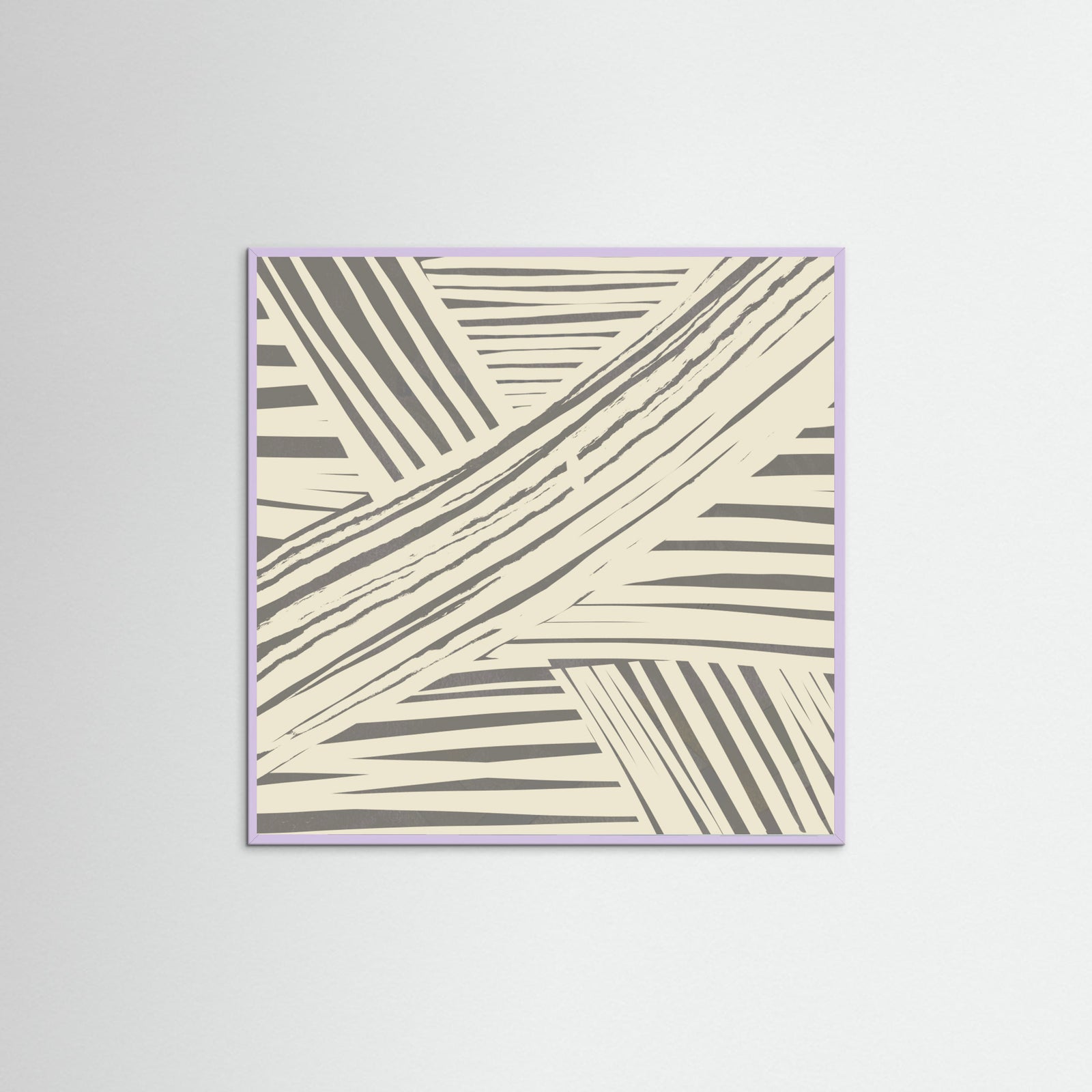 Lilac Wood Grey diagonal stripe pattern Poster