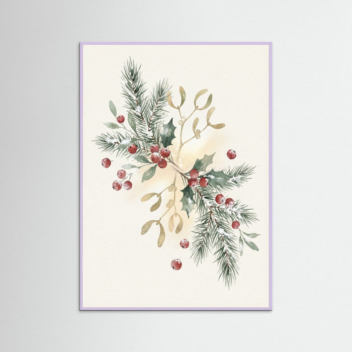 Lilac Wood Holiday Harmony Wreath