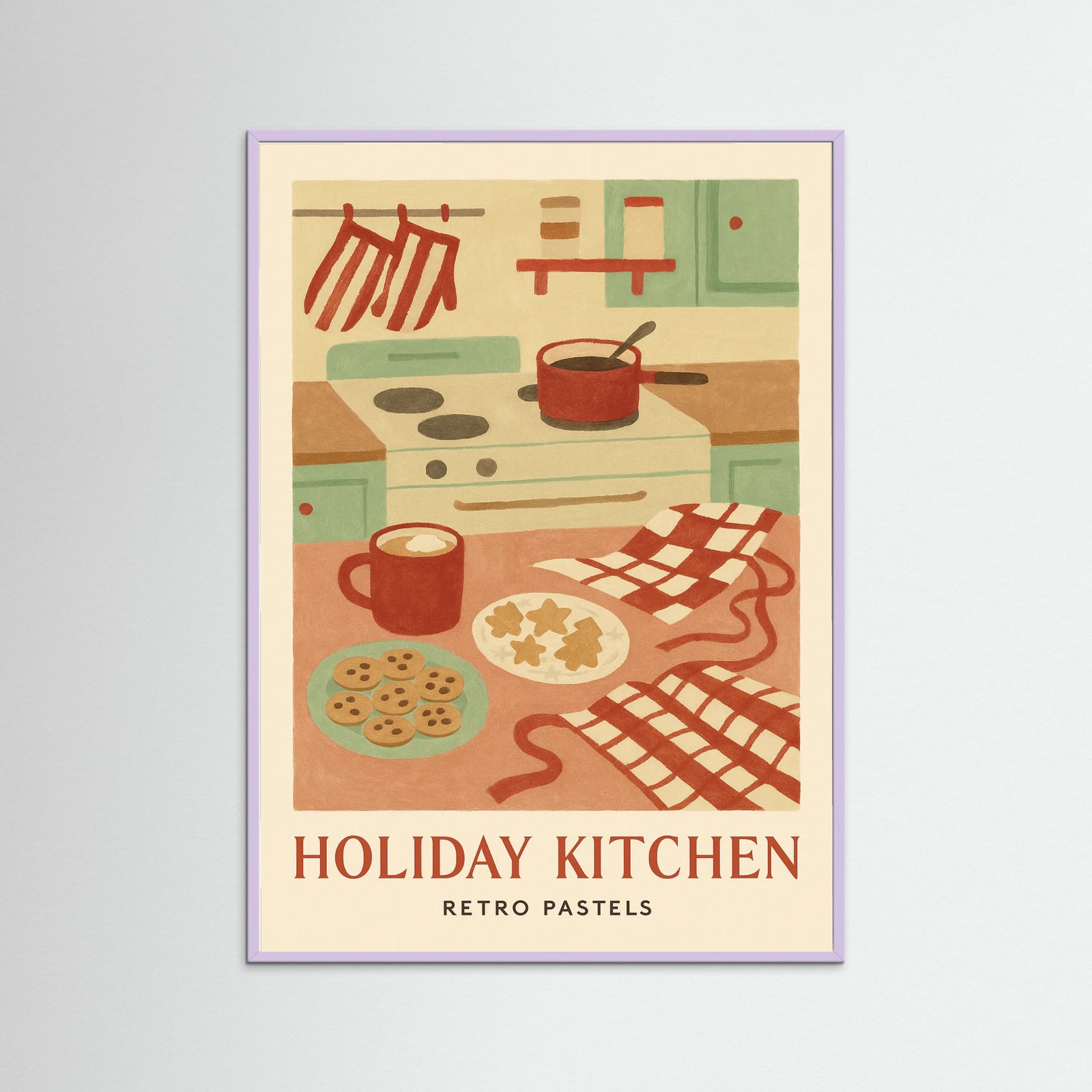 Lilac Wood Holiday Kitchen