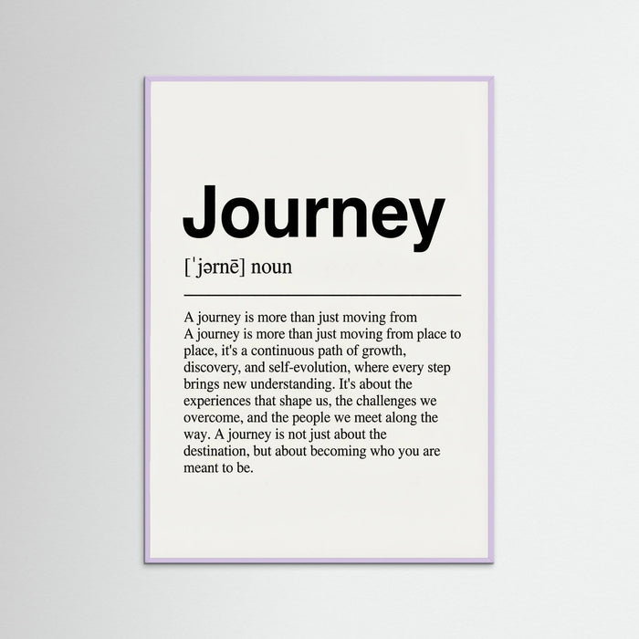 Lilac Wood Home Definition Print