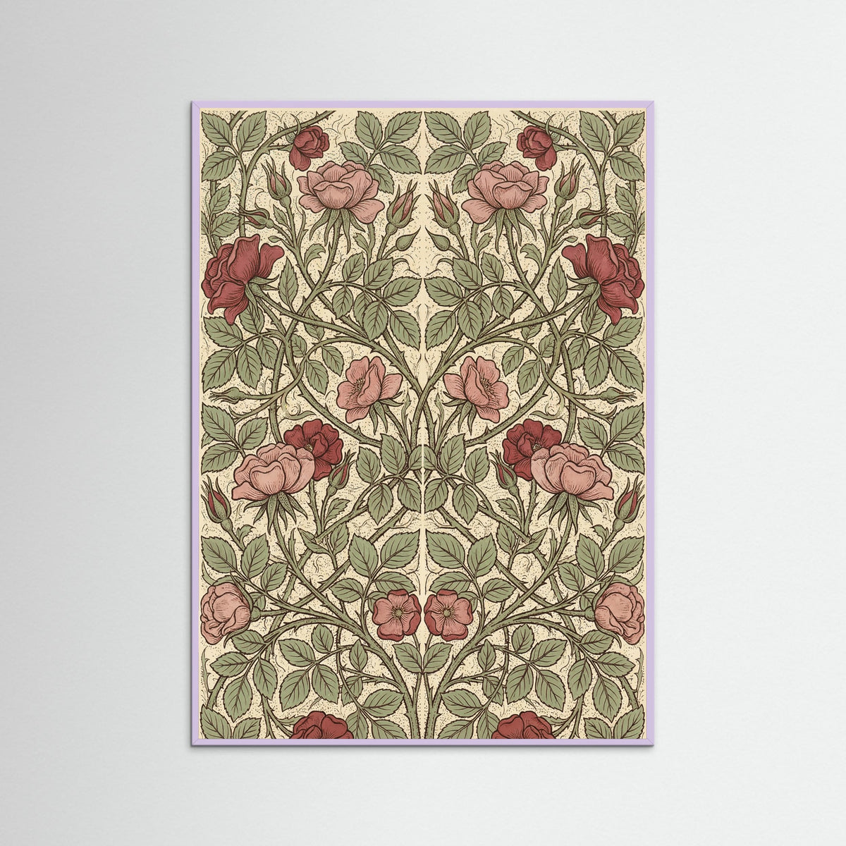 Lilac Wood Honeysuckle Pattern 1876