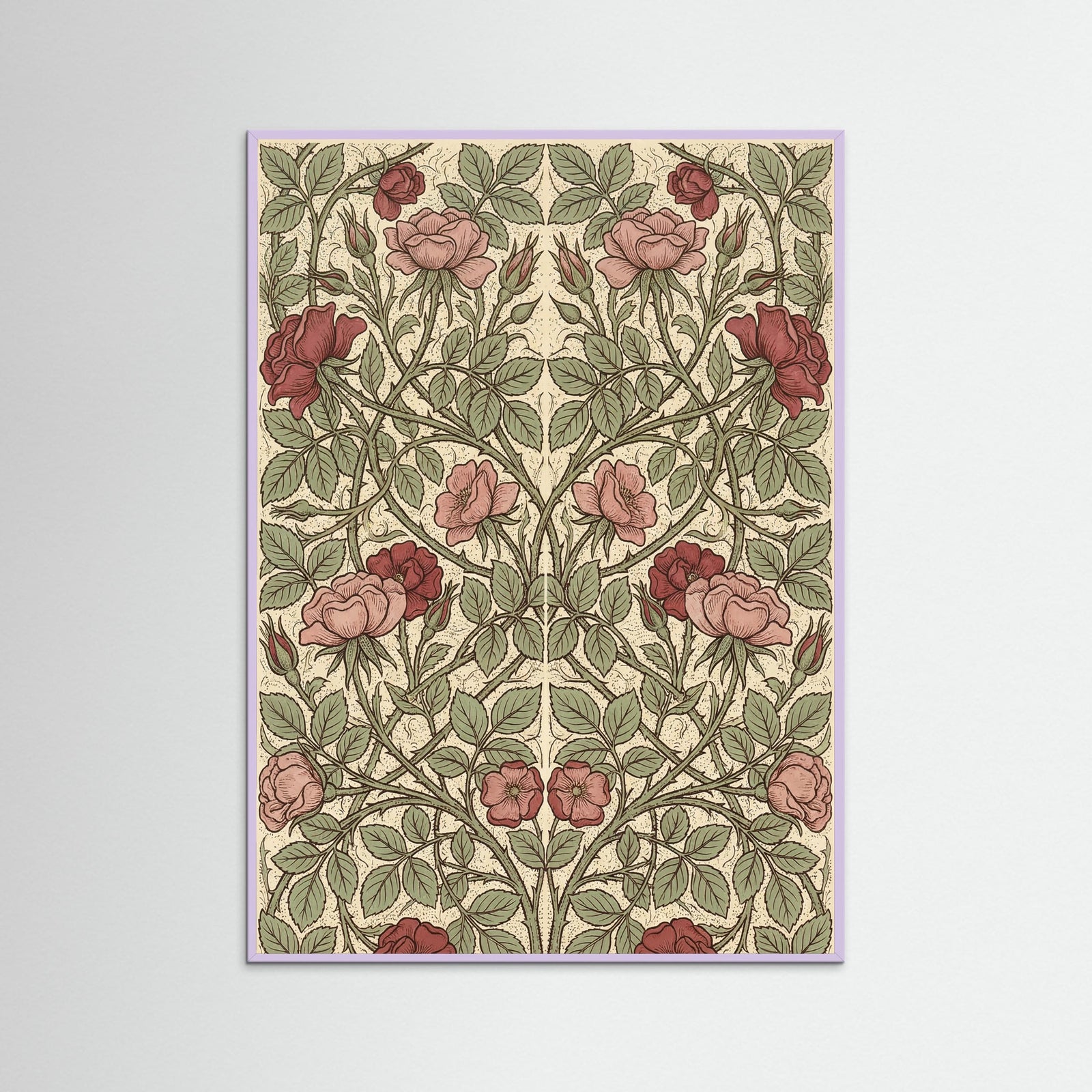 Lilac Wood Honeysuckle Pattern 1876