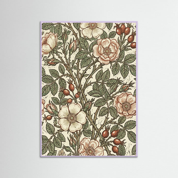 Lilac Wood Honeysuckle Scroll