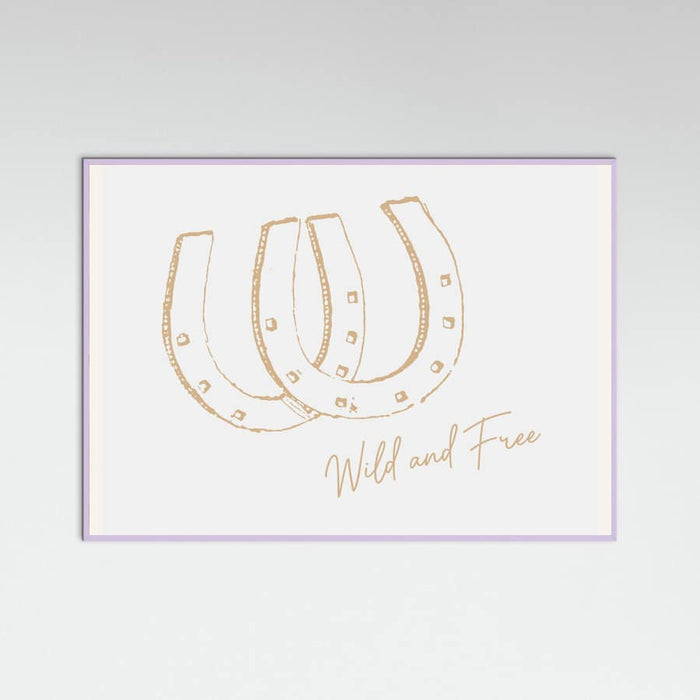 Plakat Horseshoe Wild and Free Neutral – plakat i druk artystyczny