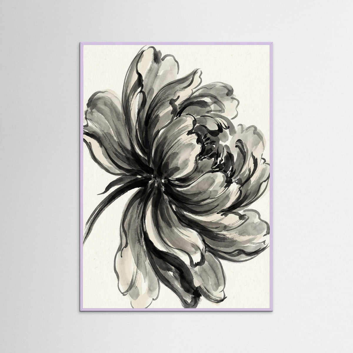 Lilac Wood Ink Bouquet Black