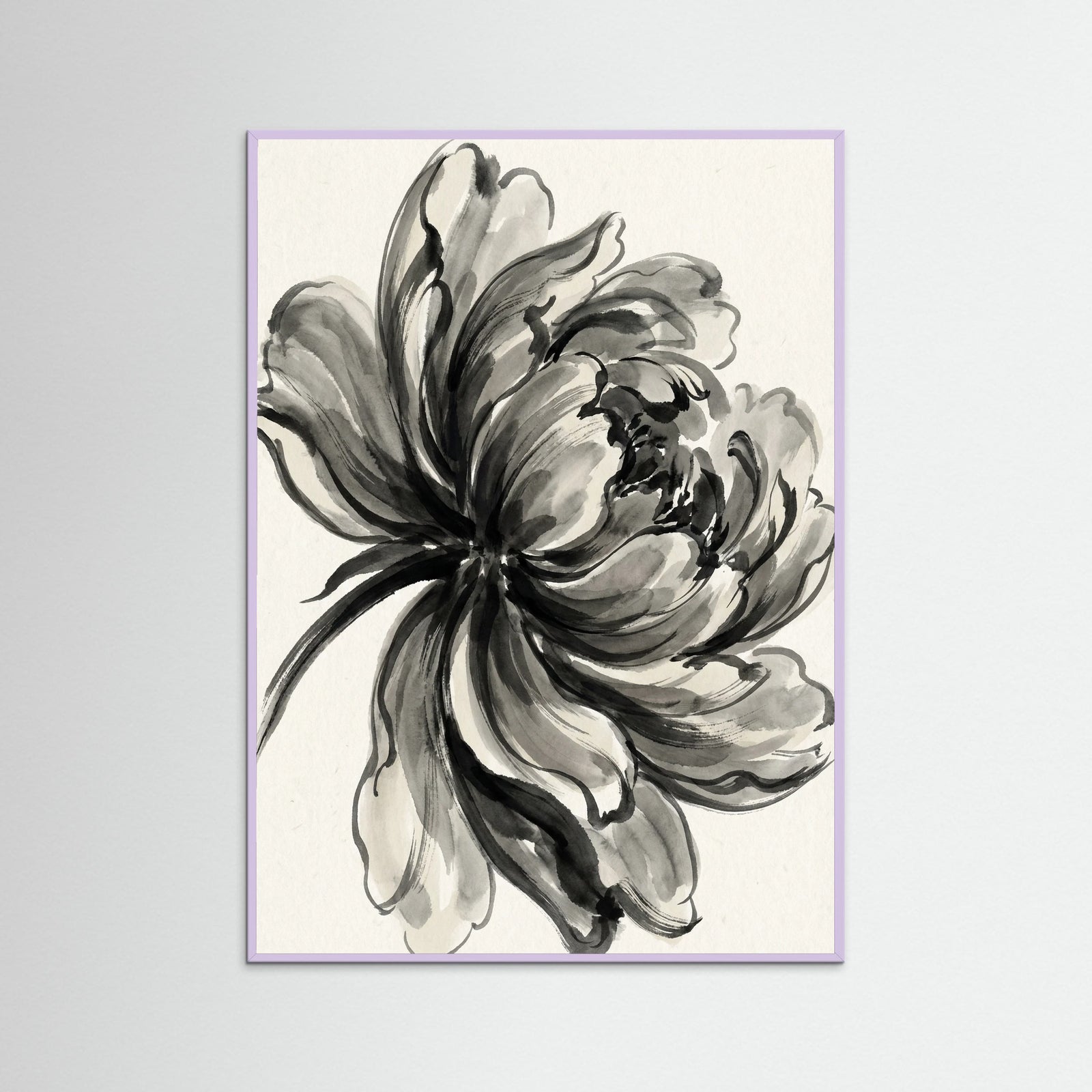 Lilac Wood Ink Bouquet Black