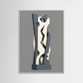 Lilac Wood Interlocked Forms
