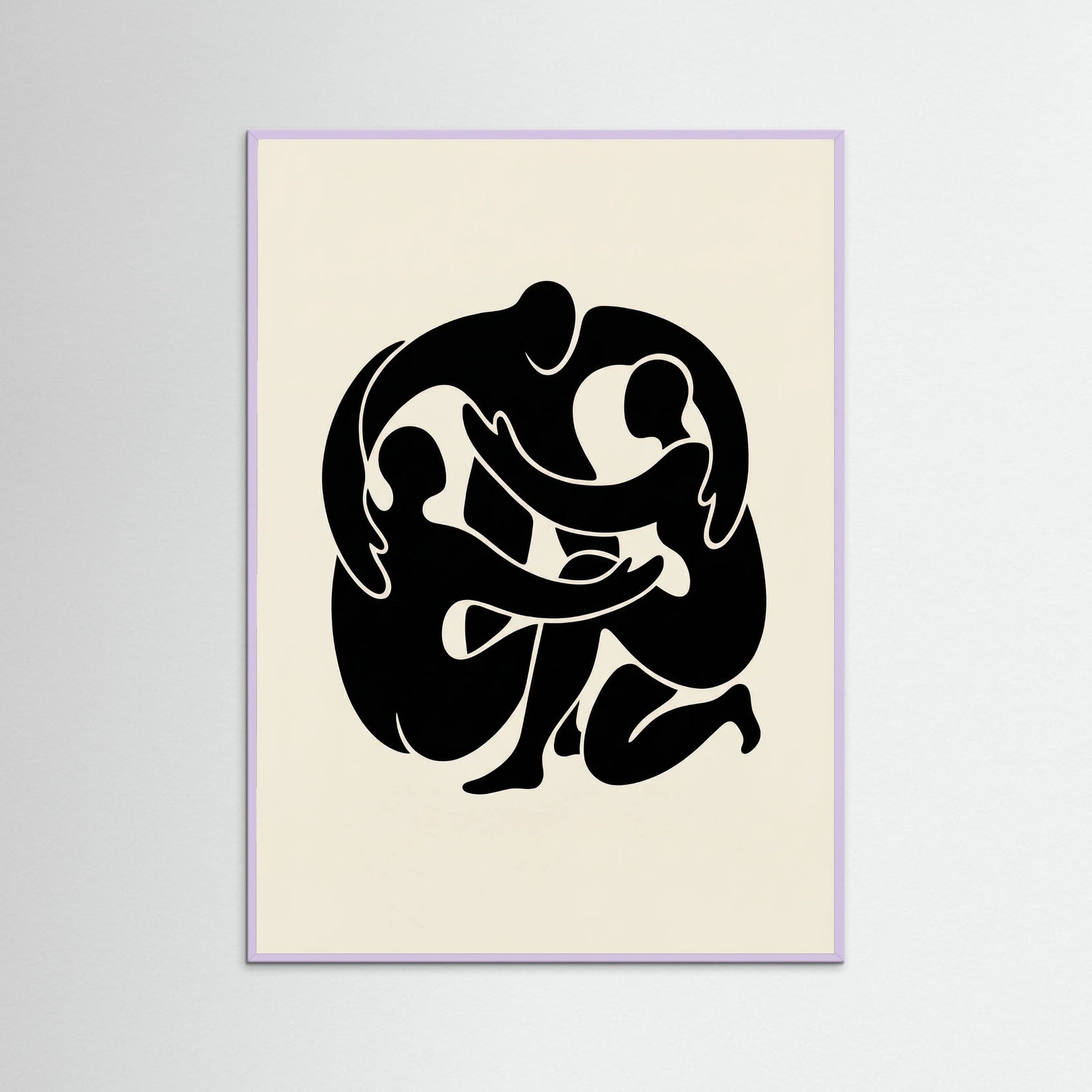 Lilac Wood Intertwined Gaze Black