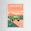 Lilac Wood Jalisco Mexico Vintage Travel Poster