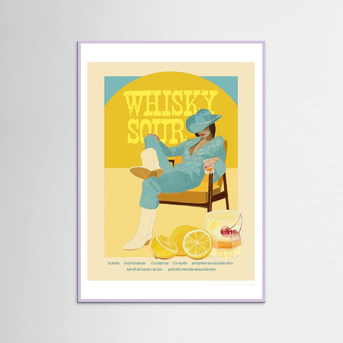 Lilac Wood Jlr Cocktails Whiskysour Poster