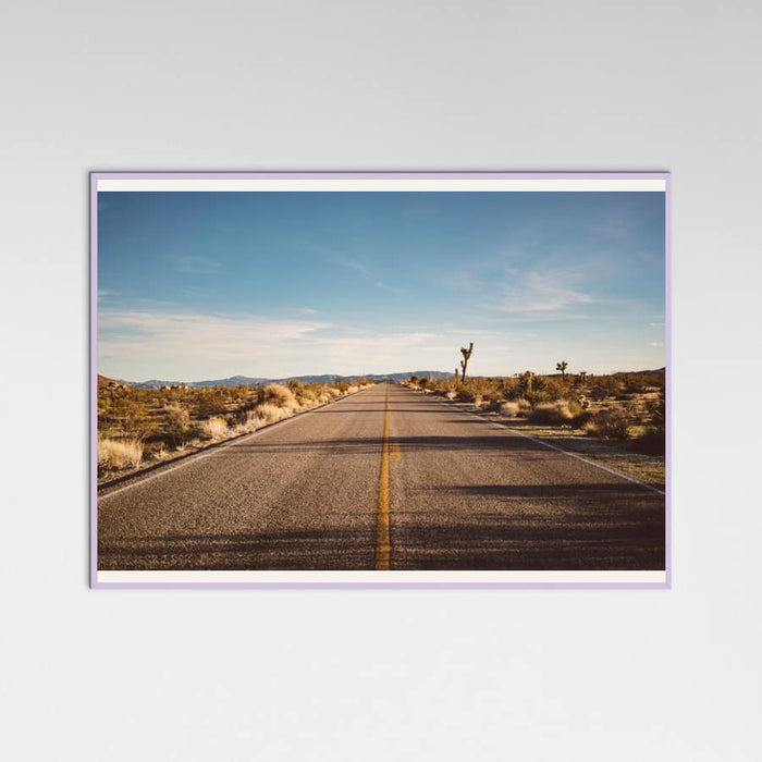 Lilac Wood Joshua Tree Road Poster