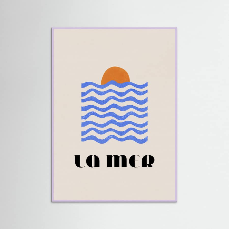 Affiche La Mer Abstract Ocean Poster No. 03 – affiche et impression d’art