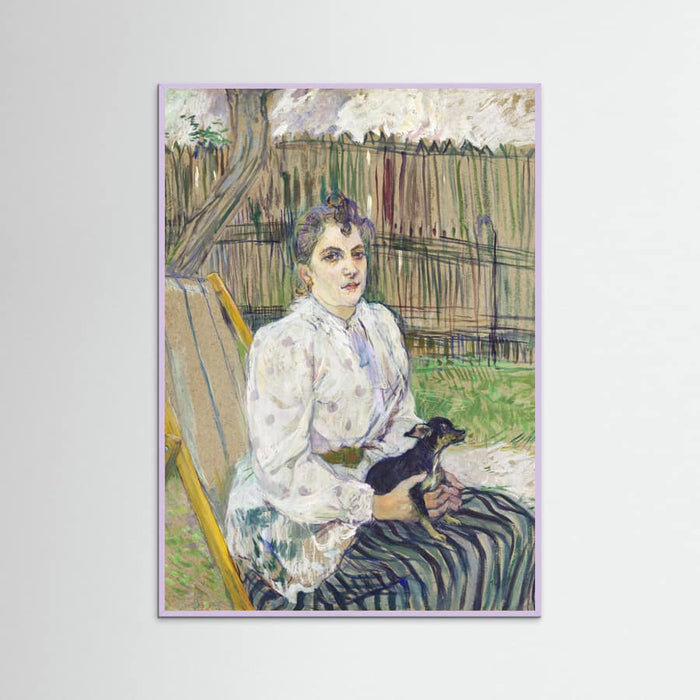 Lady With a Dog (1891) Poster – poster and art print