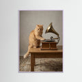 Lilac Wood Lampshade Canine