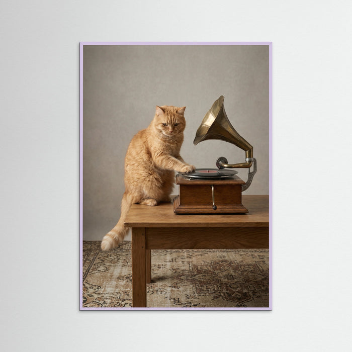 Lilac Wood Lampshade Canine