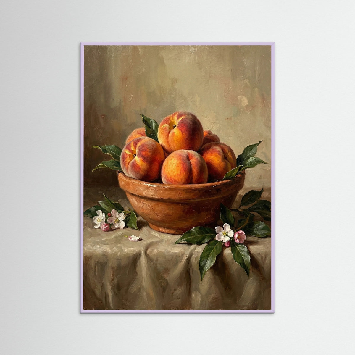 Lilac Wood Lemon Bowl Still Life