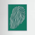 Line art confined in space-green Poster – poster and art print