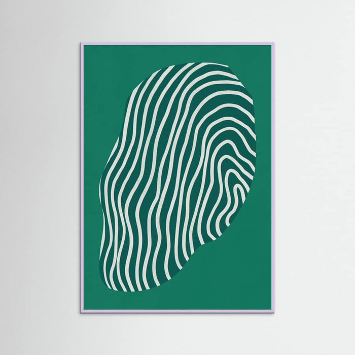Line art confined in space-green Poster – poster and art print