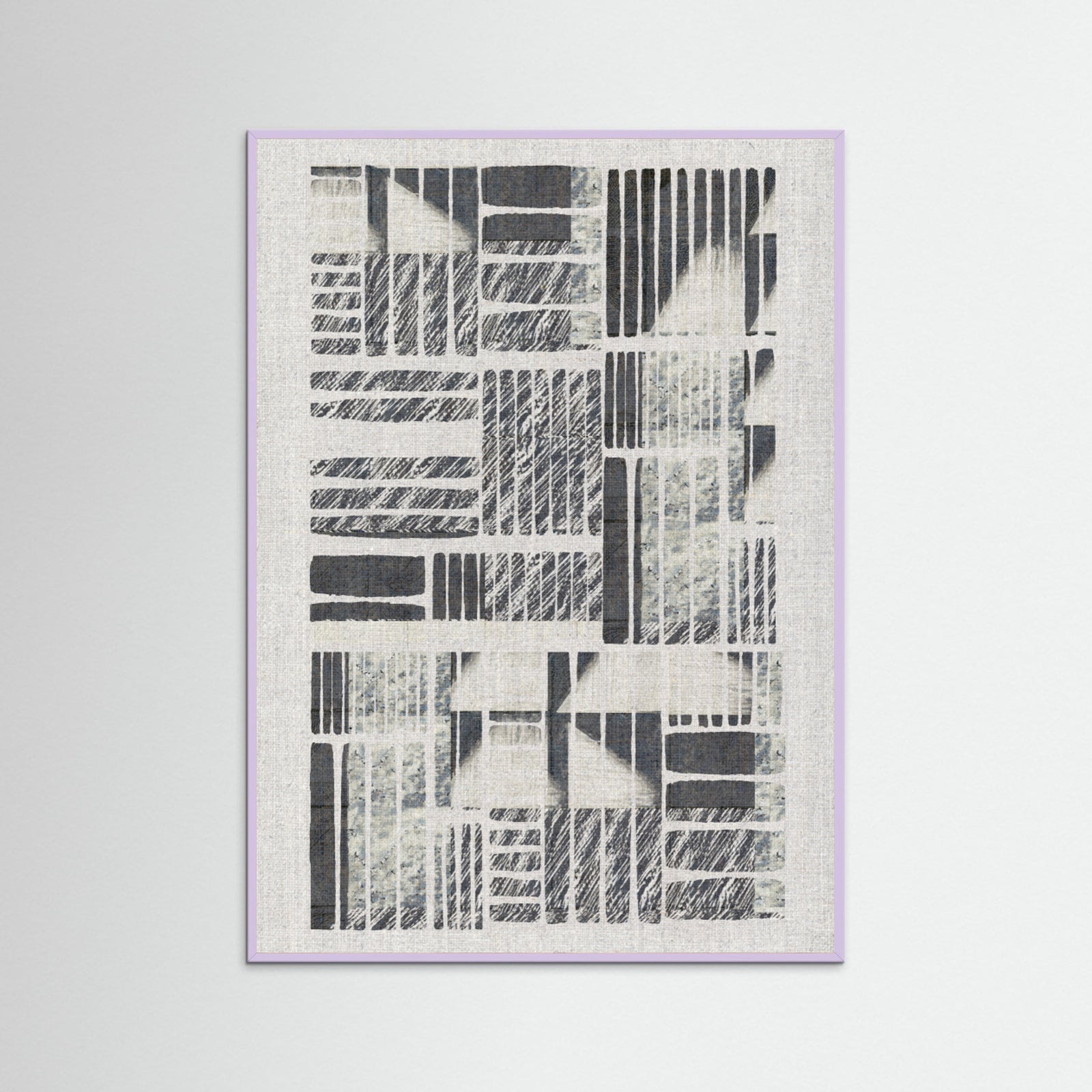 Lilac Wood Linear Echoes 1 Poster