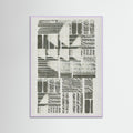 Lilac Wood Linear Echoes 2 Poster