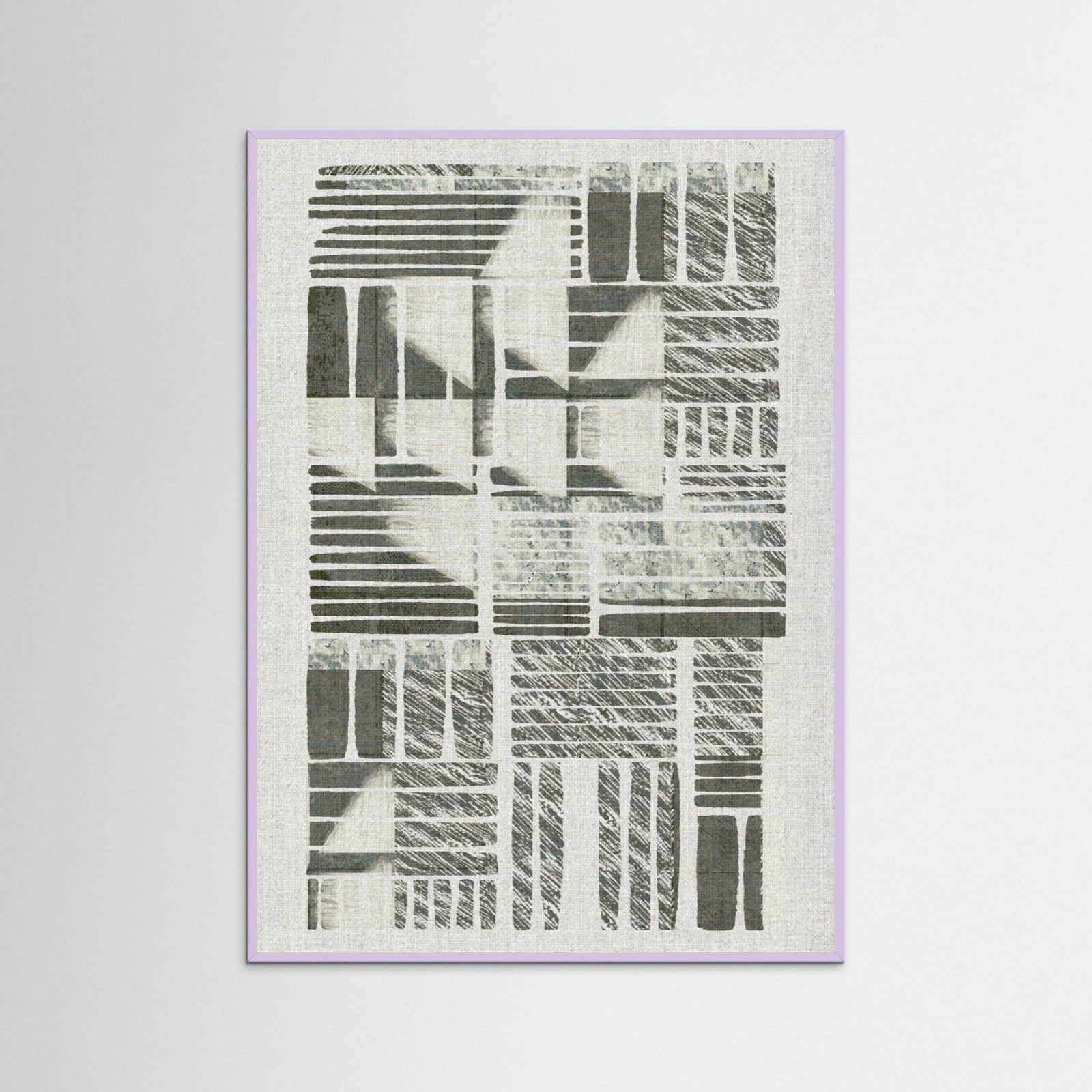 Lilac Wood Linear Echoes 2 Poster
