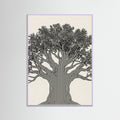 Lilac Wood Linear Portrait