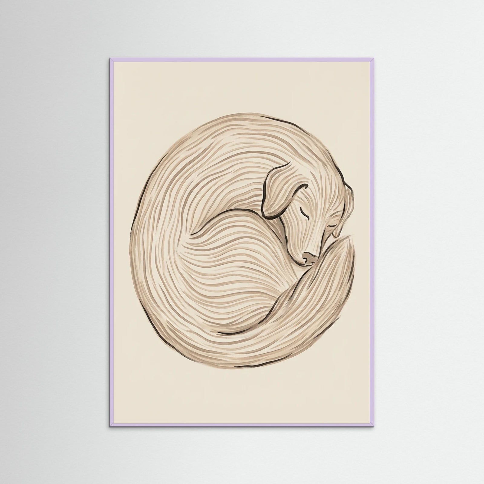 Lilac Wood Linear Recline