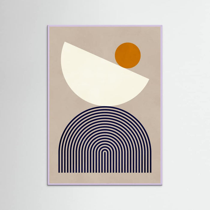Lines and semicircles 1 Poster – poster and art print