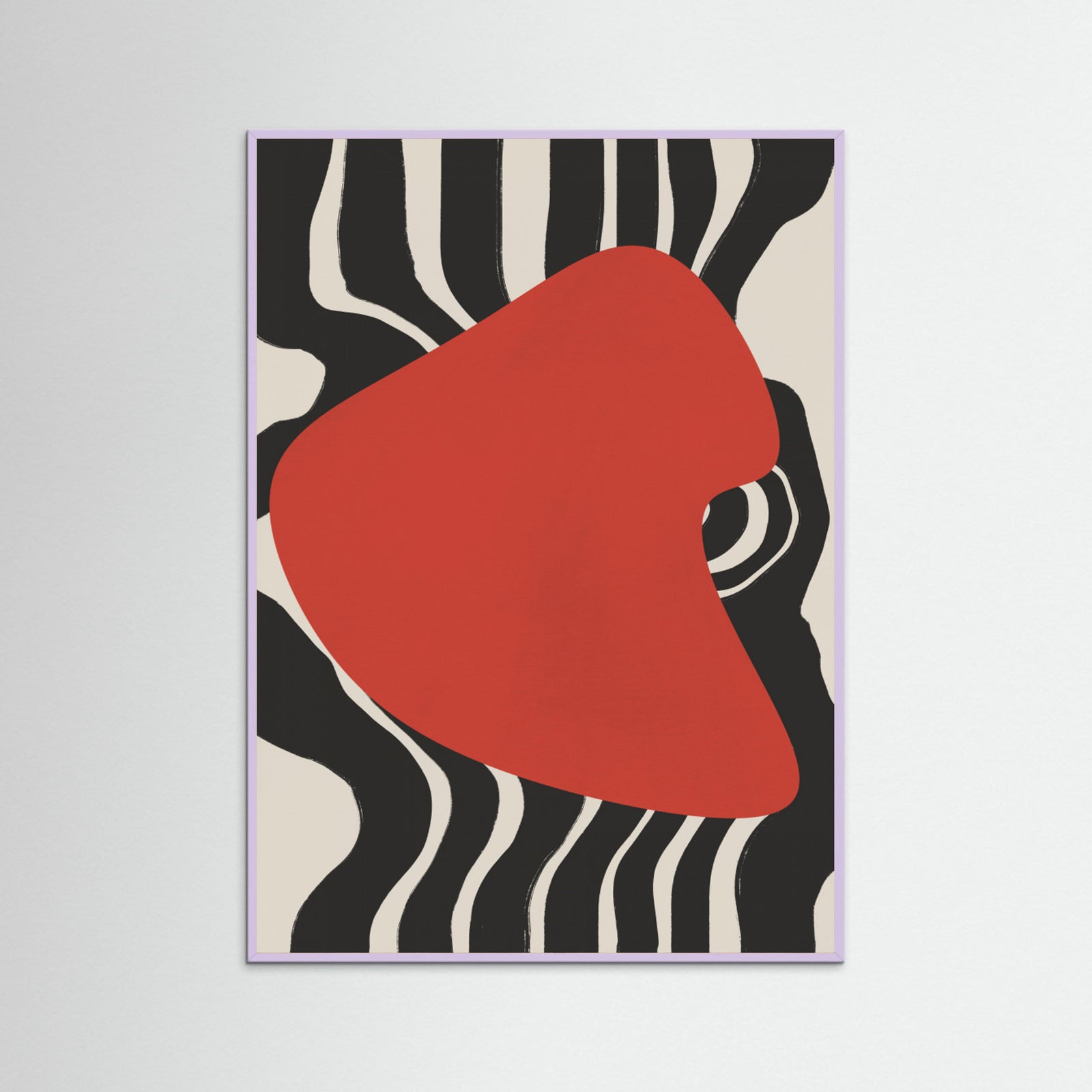 Lilac Wood Liquid Red Poster