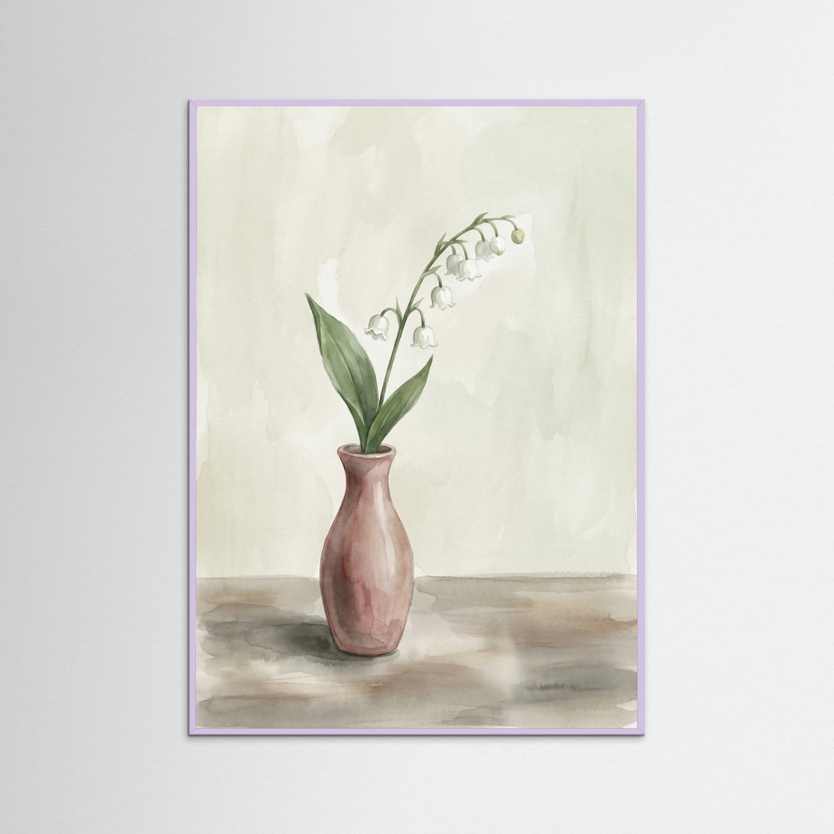 Lilac Wood Lucky Clover Still Life