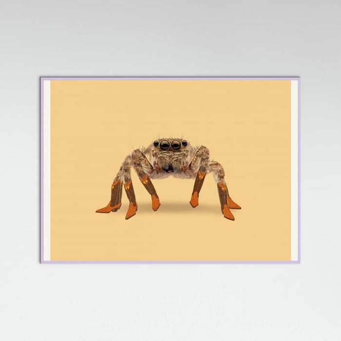 Lilac Wood Lydia the Leggiest Cowgirl Spider Poster