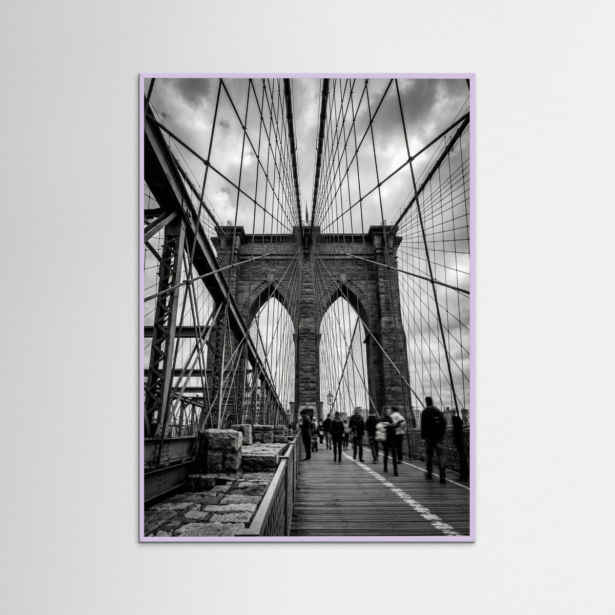 Lilac Wood Manhattan Bridge View