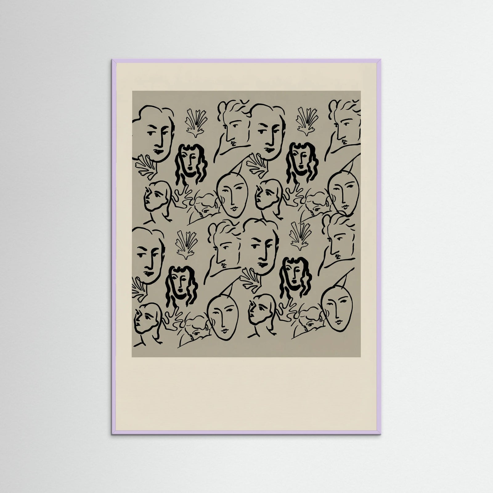 Lilac Wood Matisse Cut Outs