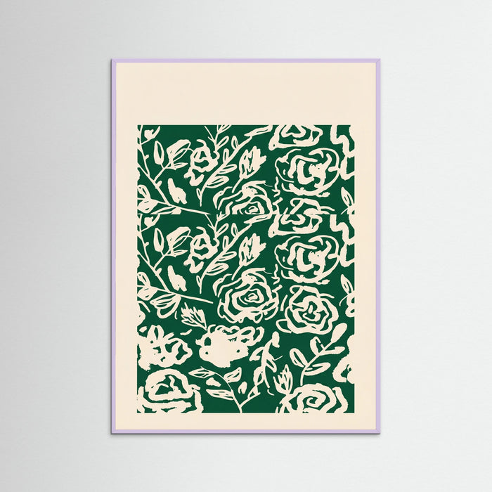 Lilac Wood Matisse Floral Exhibit