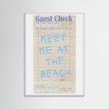 Plakat Meet Me At the Beach   Blue – plakat i druk artystyczny