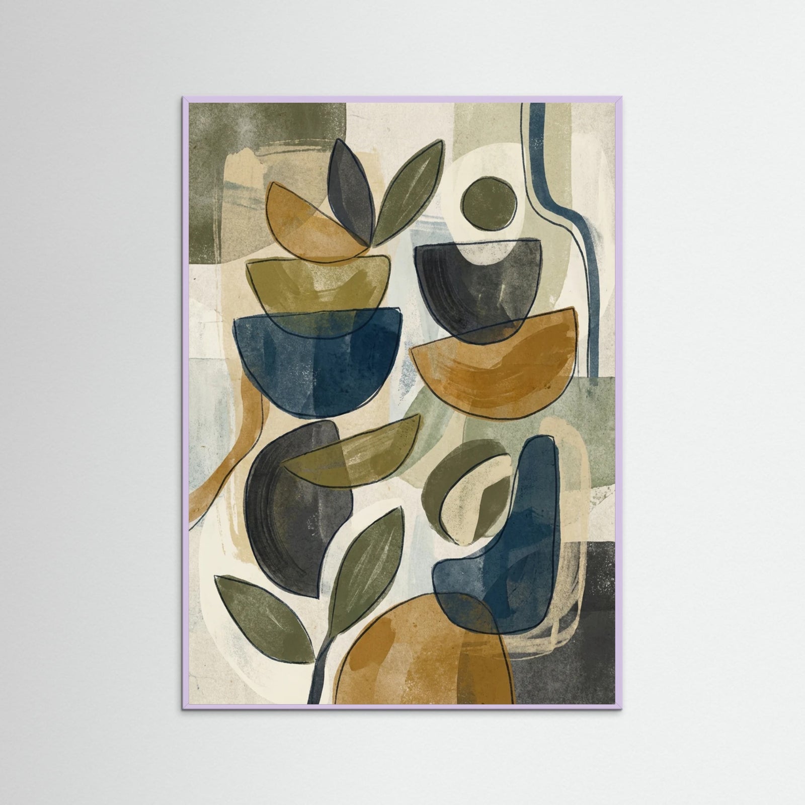 Lilac Wood Mikado Abstraction