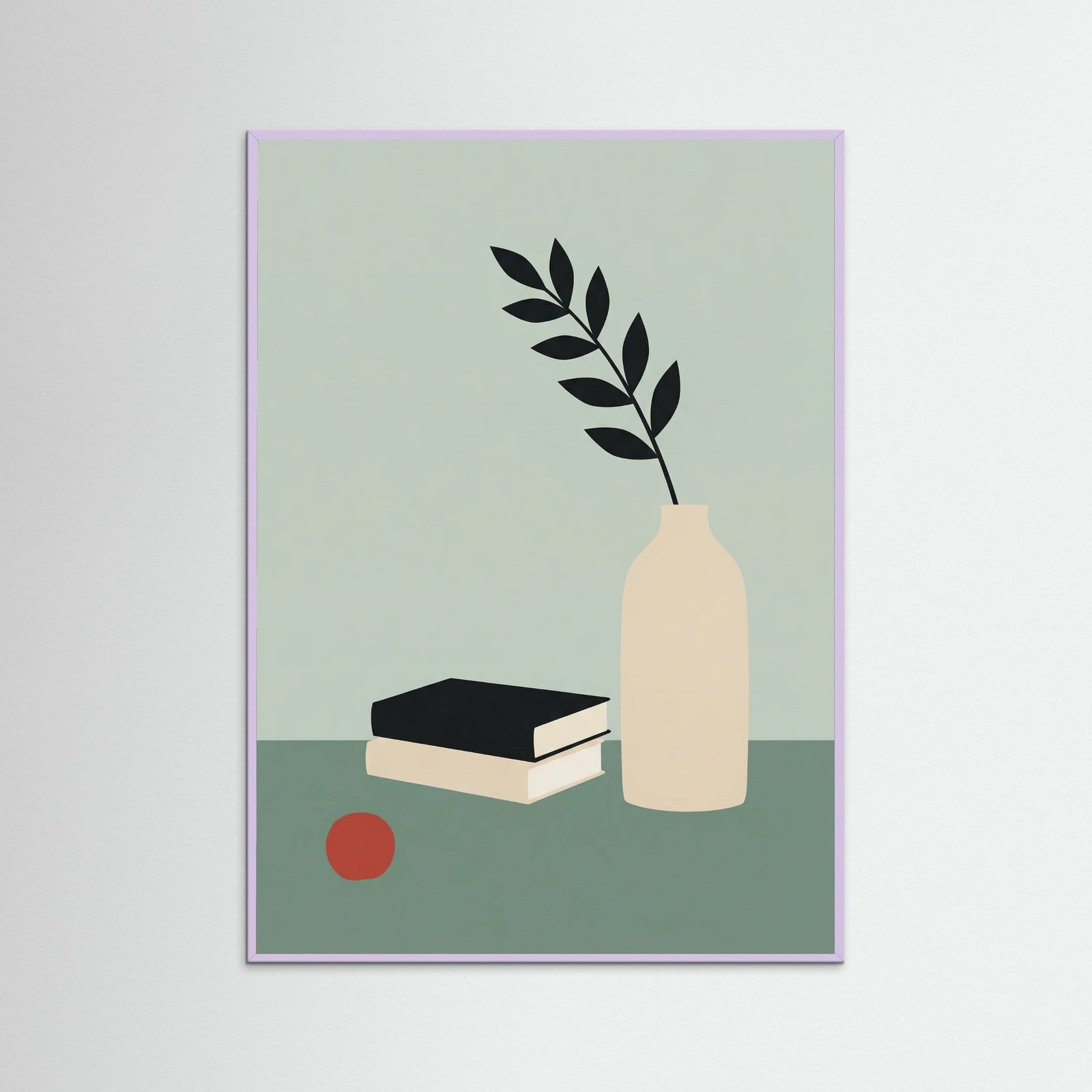 Lilac Wood Minimal Still Life