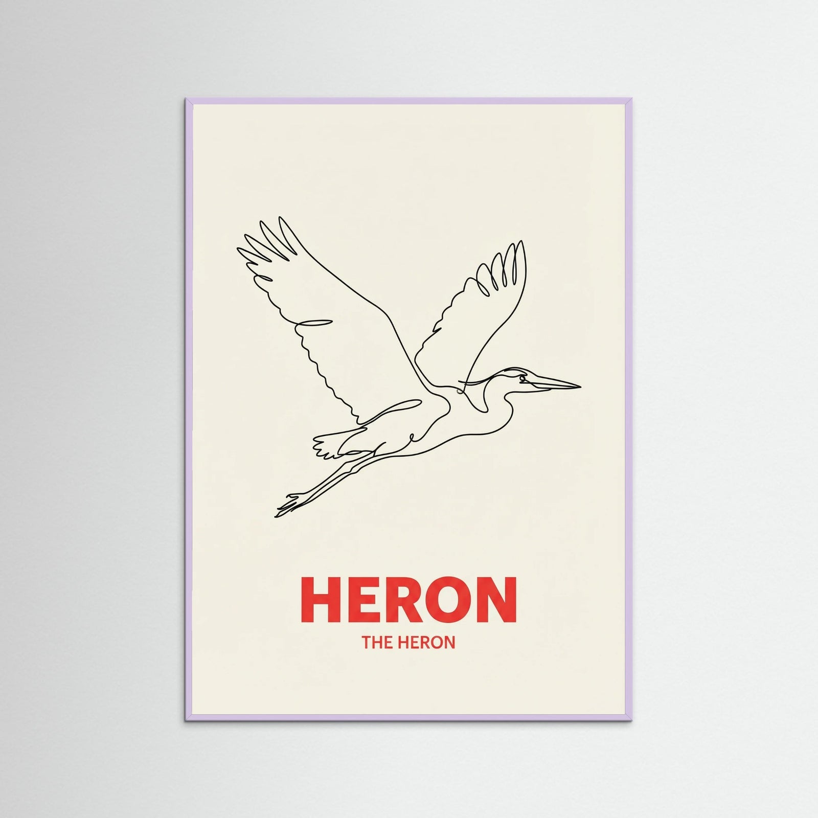 Lilac Wood Minimalist Desert Line