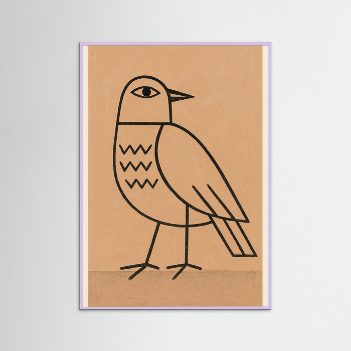 Lilac Wood Minimalist Figure