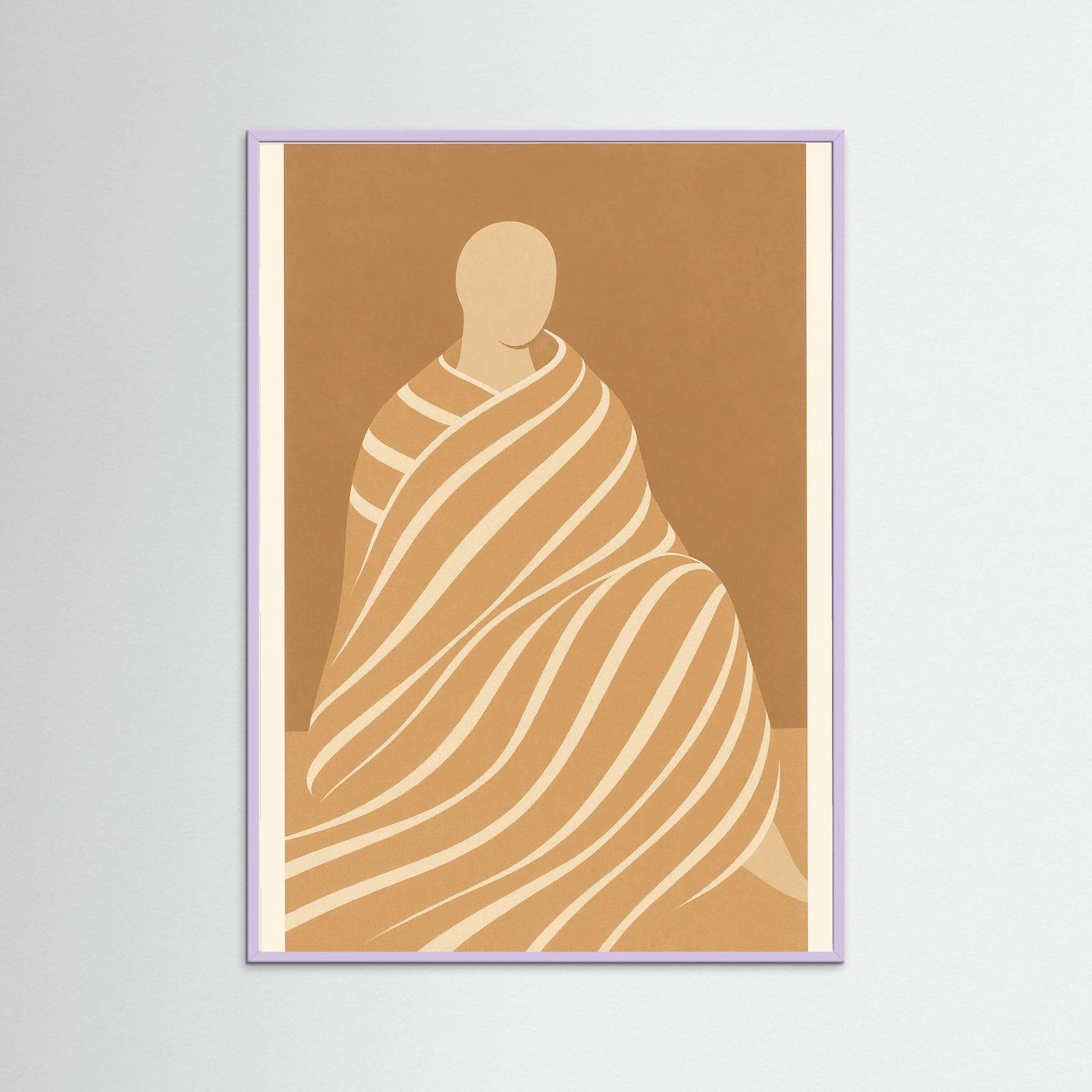 Lilac Wood Minimalist Figures