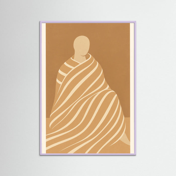 Lilac Wood Minimalist Figures