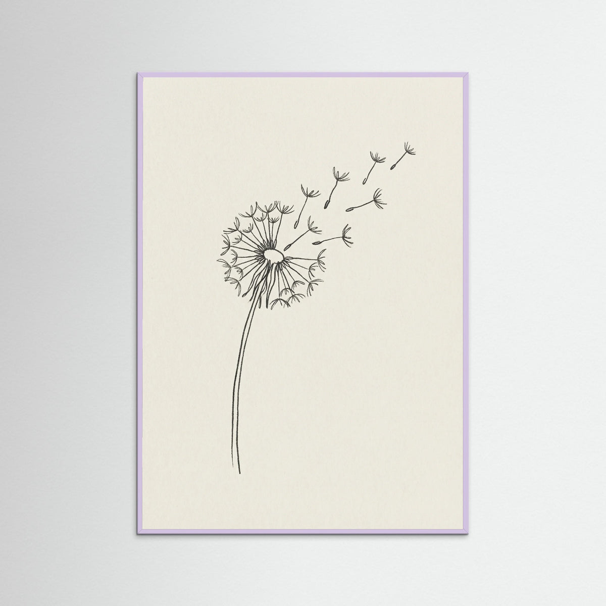 Lilac Wood Minimalist Peace Dove