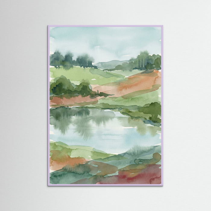 Lilac Wood Misty Coastal Abstraction