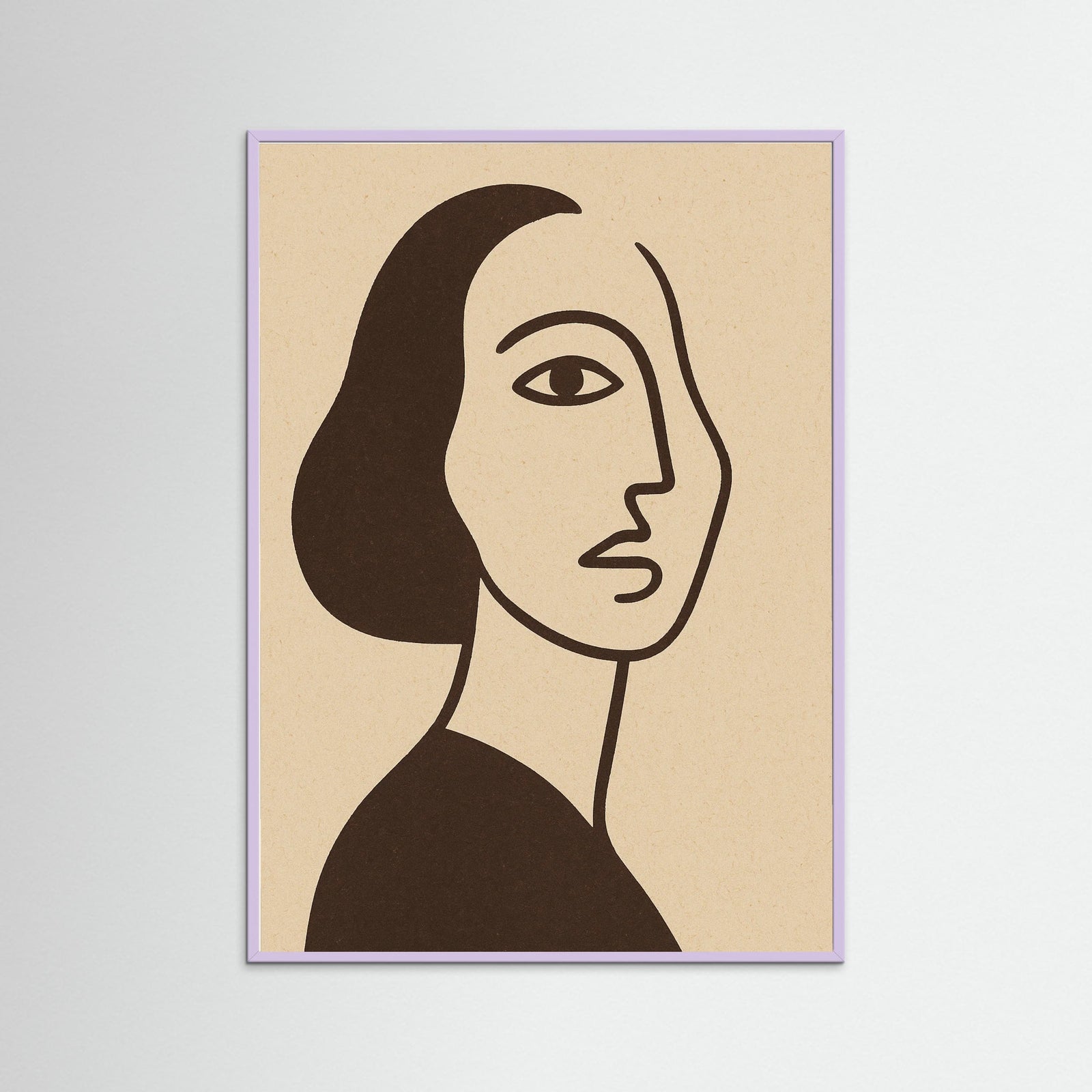 Lilac Wood Modern Silhouette