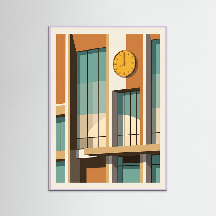 Lilac Wood Modernist Interior Light