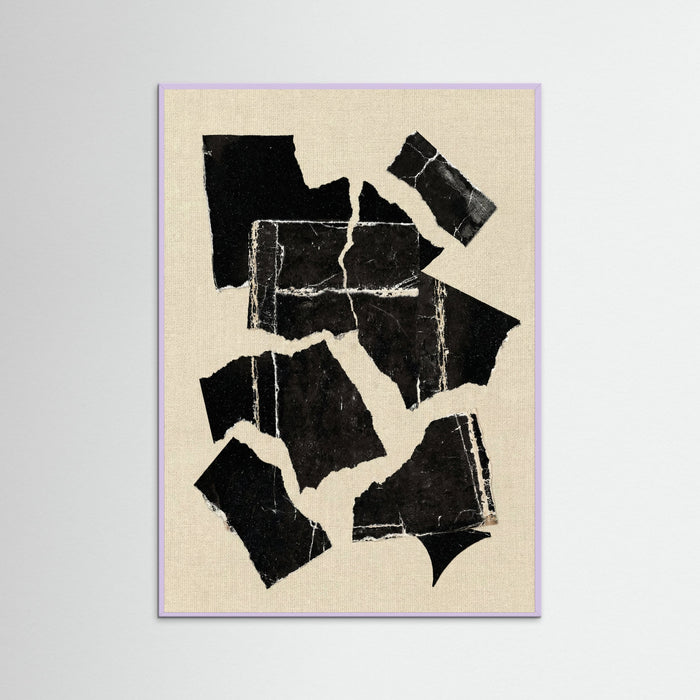 Lilac Wood Monochrome Abstraction