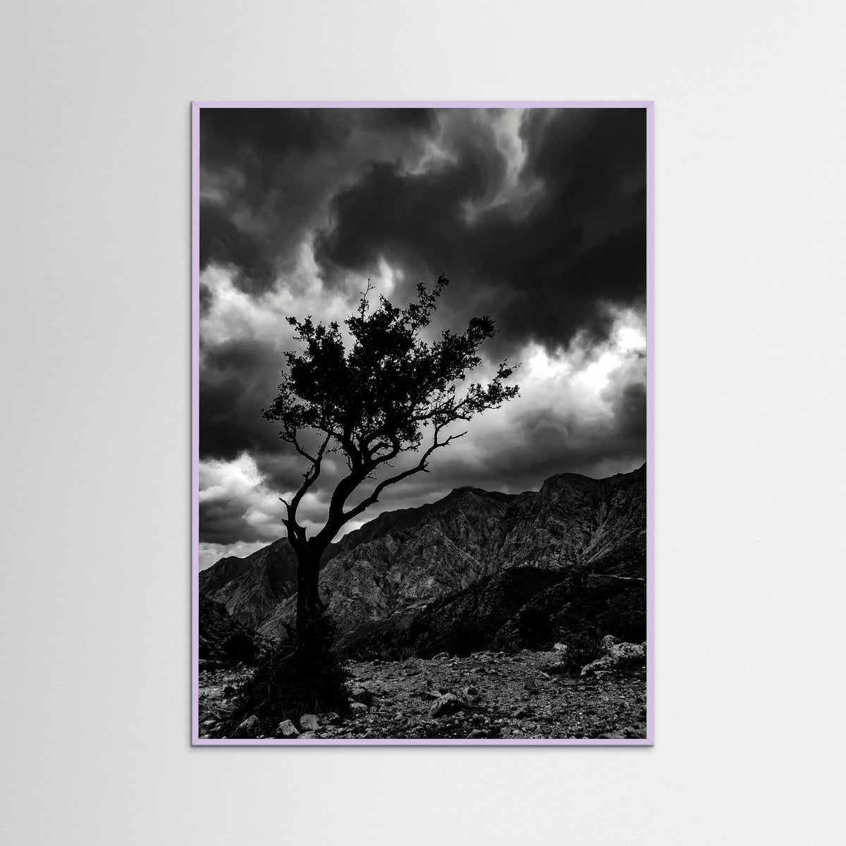 Lilac Wood Monochrome Seascape