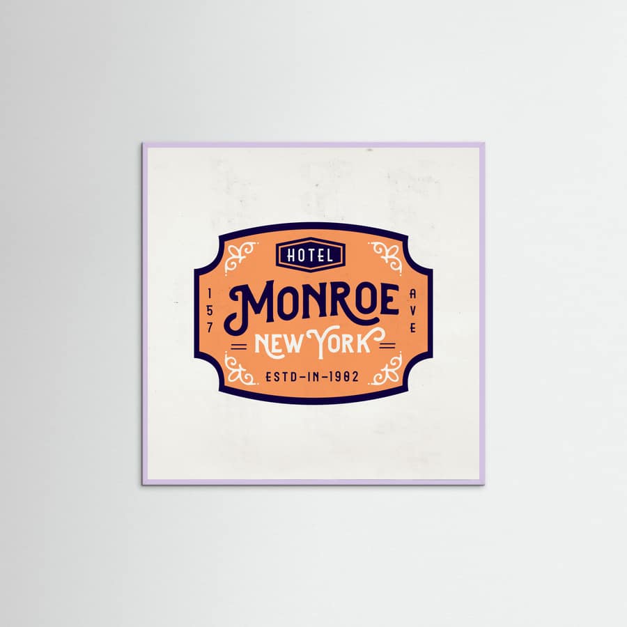 Lilac Wood Monroe Hotel New York Poster