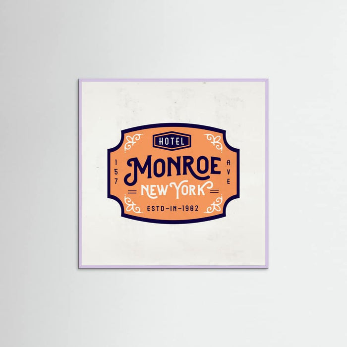 Lilac Wood Monroe Hotel New York Poster